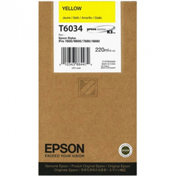 C13T603400 EPSON ST PRO Tinte yellow HC 220ml