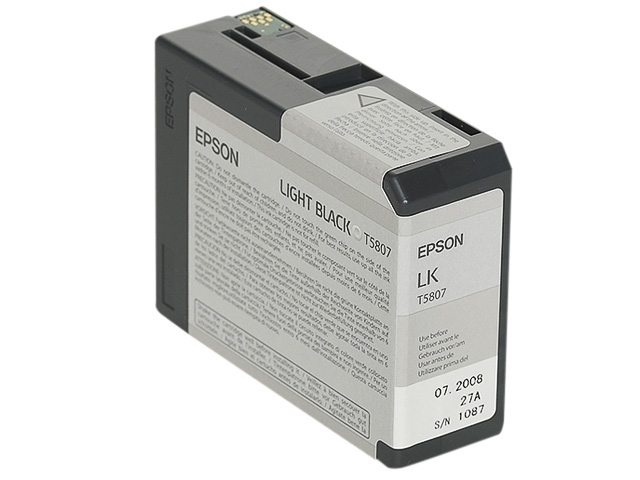 C13T580700 EPSON ST PRO3800 TINTE LBK 80ml light black