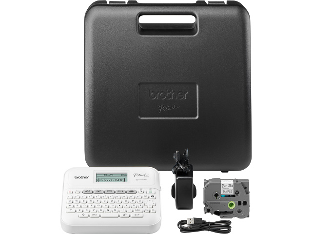 BROTHER PT D410VP BESCHRIFTUNGSGERAET PTD410VPRG1 3,5-18mm weiss