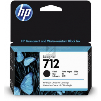 3ED70A HP 712 DNJ Tinte black ST 38ml