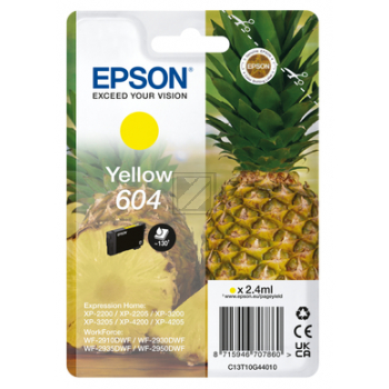 C13T10G44010 EPSON Nr.604 XP/WF Tinte yellow ST 130Seiten 2,4ml