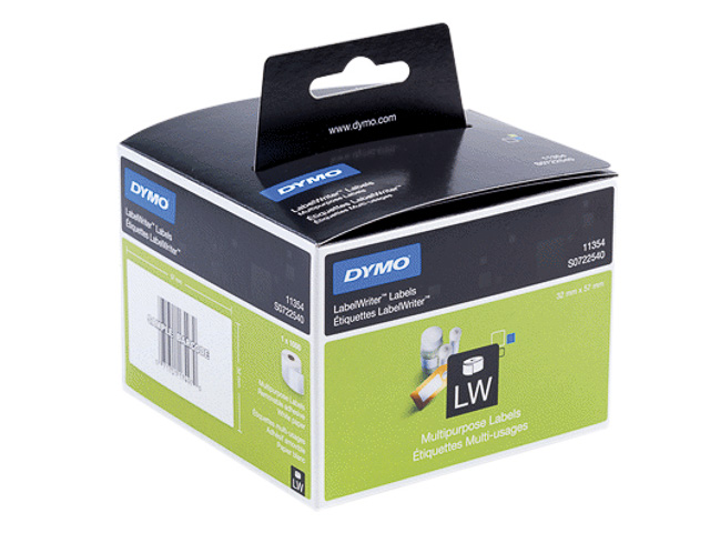 S0722540 DYMO 57x32mm WEISS 1Rl/1000Stk 11354 Universal-Etiketten