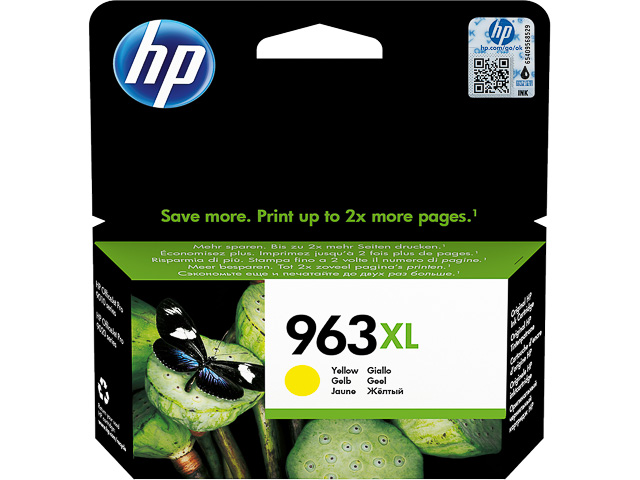 3JA29AE#BGX HP OJ PRO 9010 TINTE YEL HC HP963XL 1600Seiten hohe Kapazitaet