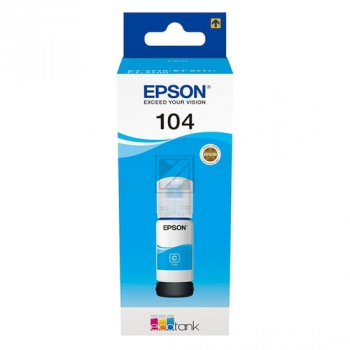 C13T00P240 EPSON ET104 EcoTank Tinte cyan 7500Seiten 65ml