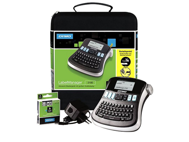 DYMO LABELMANAGER 210D SET QWERTZ S0964070 Etikettendrucker inkl. Koffer