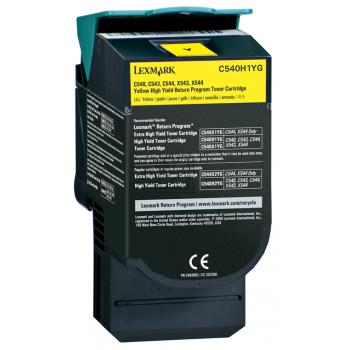 C540H1YG LEXMARK C54x/X54x Toner yellow HC return 2000Seiten