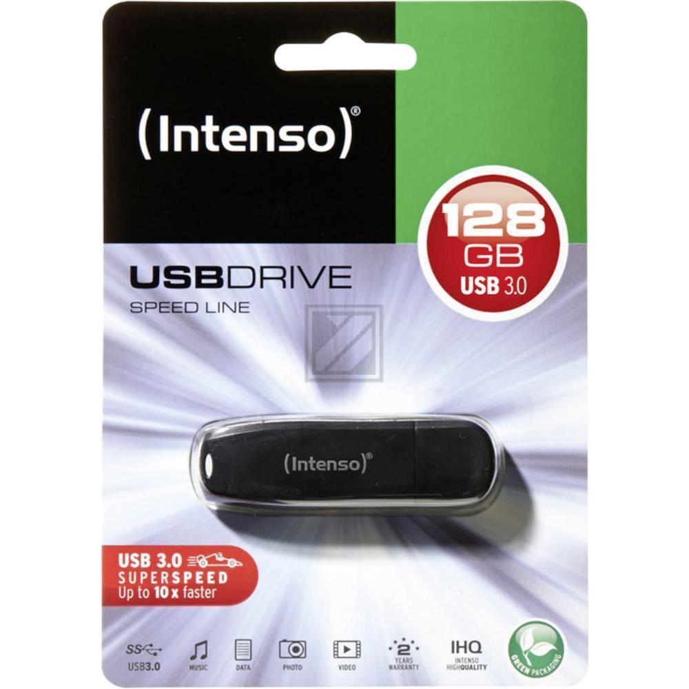 INTENSO SPEED LINE USB STICK 128GB 3533491 70MB/s USB 3.0 schwarz