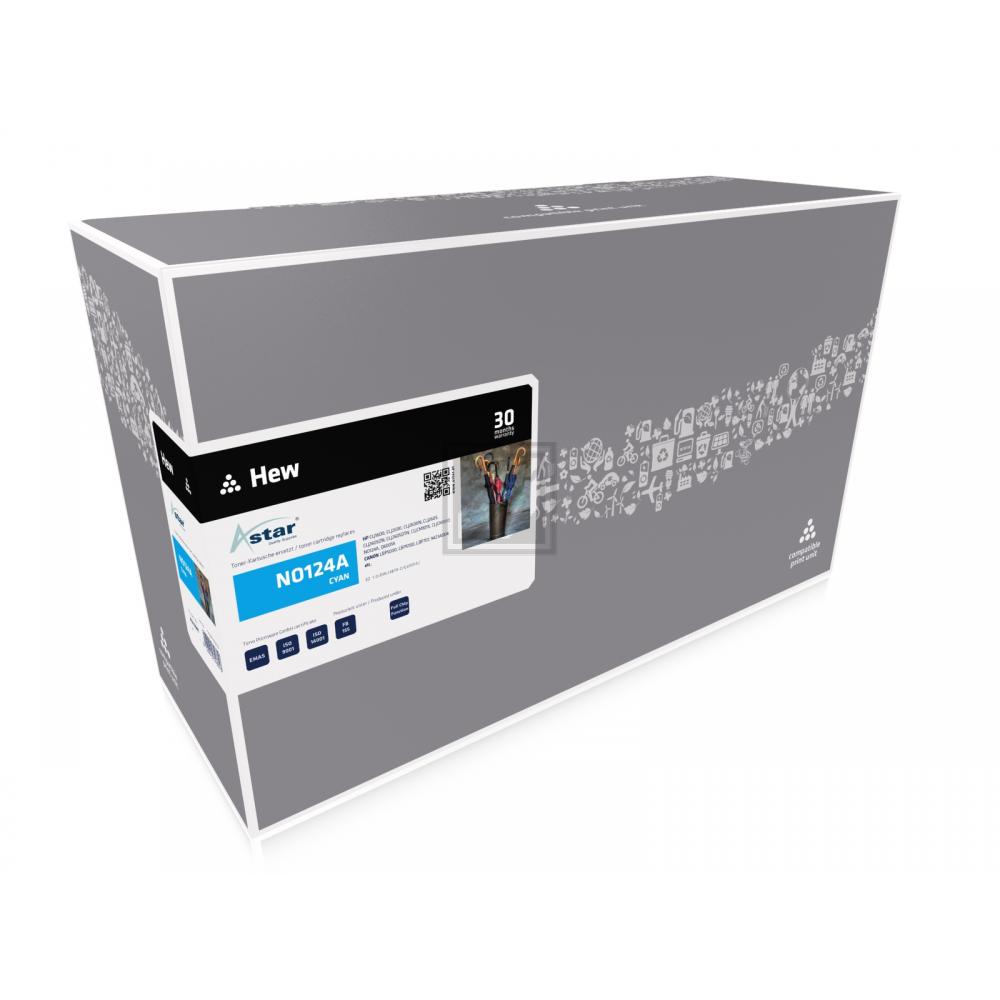 AS14001 ASTAR HP 124A CLJ Cartridge cyan rebuilt 2000Seiten Chip