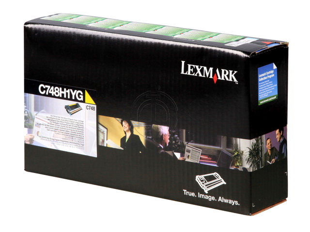 C748H1YG LEXMARK C748 TONER YELLOW HC 10.000Seiten hohe Kapazitaet return