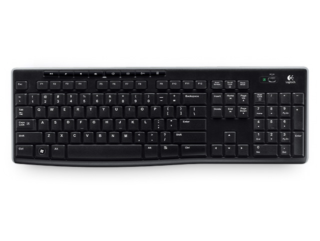 LOGITECH K270 TASTATUR QWERTZ DE 920-003052 kabellos schwarz USB