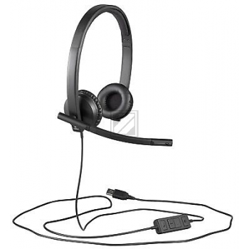 LOGITECH H570 MONO USB-A HEADSET 981-000571 Kabel schwarz On-Ear