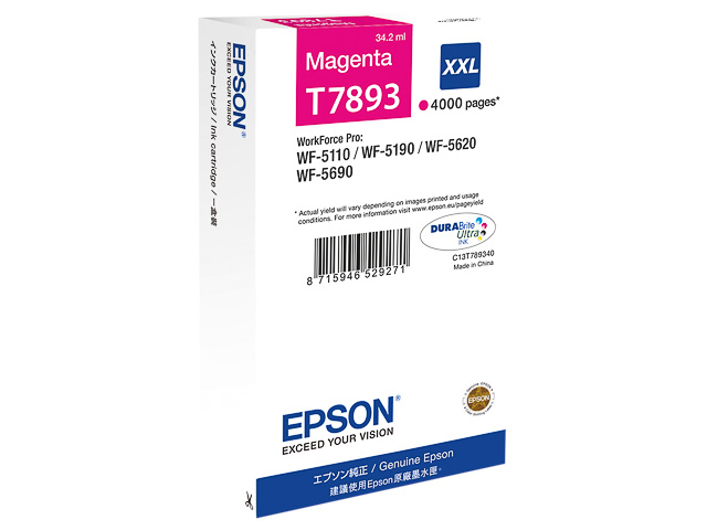 C13T789340 EPSON WF5110WF TINTE MAG EHC 34ml 4000Seiten extra hohe Kapazitaet