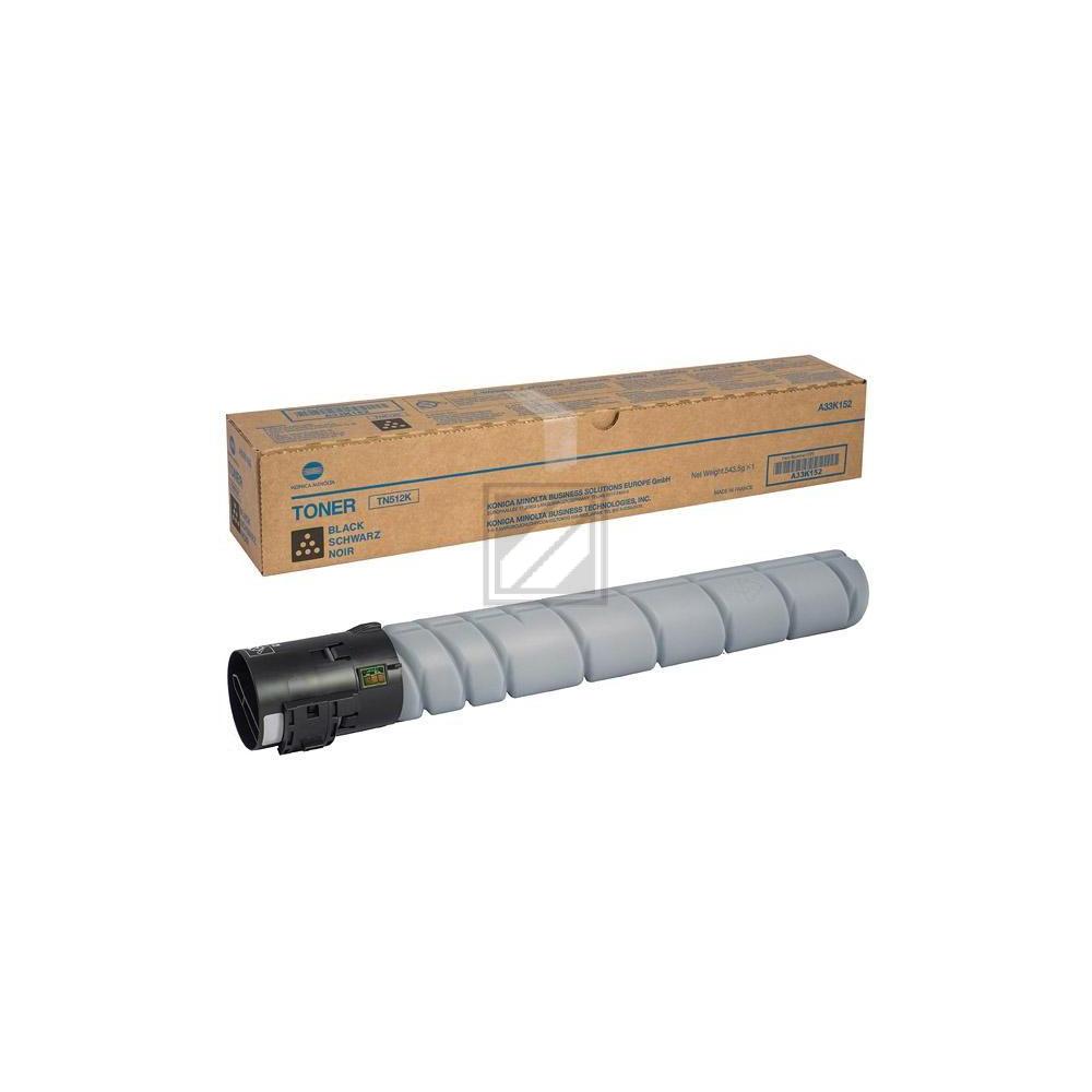 A33K152 KONICA TN512K Bizhub Toner black 29.000Seiten