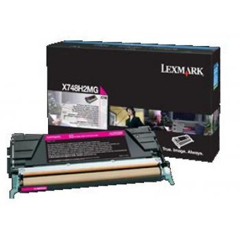X748H3MG LEXMARK Optra X Toner magenta corporate return 10.000Seiten