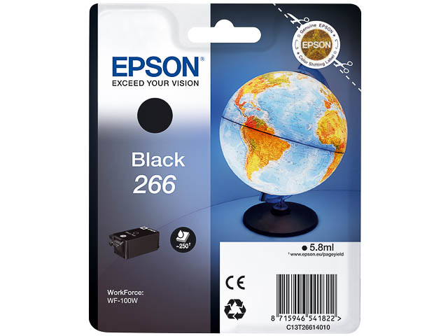 C13T26614010 EPSON WF100W TINTE BLACK 5,8ml 250Seiten