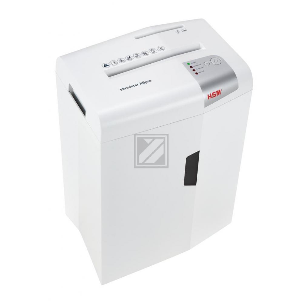 1046111 HSM Shredstar X6 Pro Aktenvernichter A4 2x15mm Partikel P-5