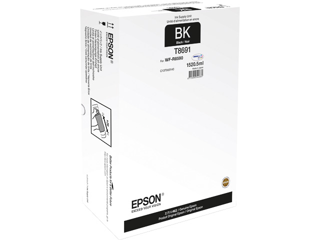 C13T869140 EPSON WFR8590DTWF TINTE BLK 1520,5ml extra hohe Kapazitaet