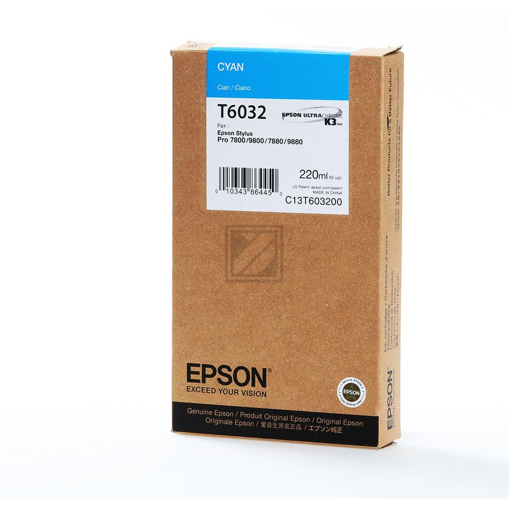 C13T603200 EPSON ST PRO Tinte cyan HC 220ml