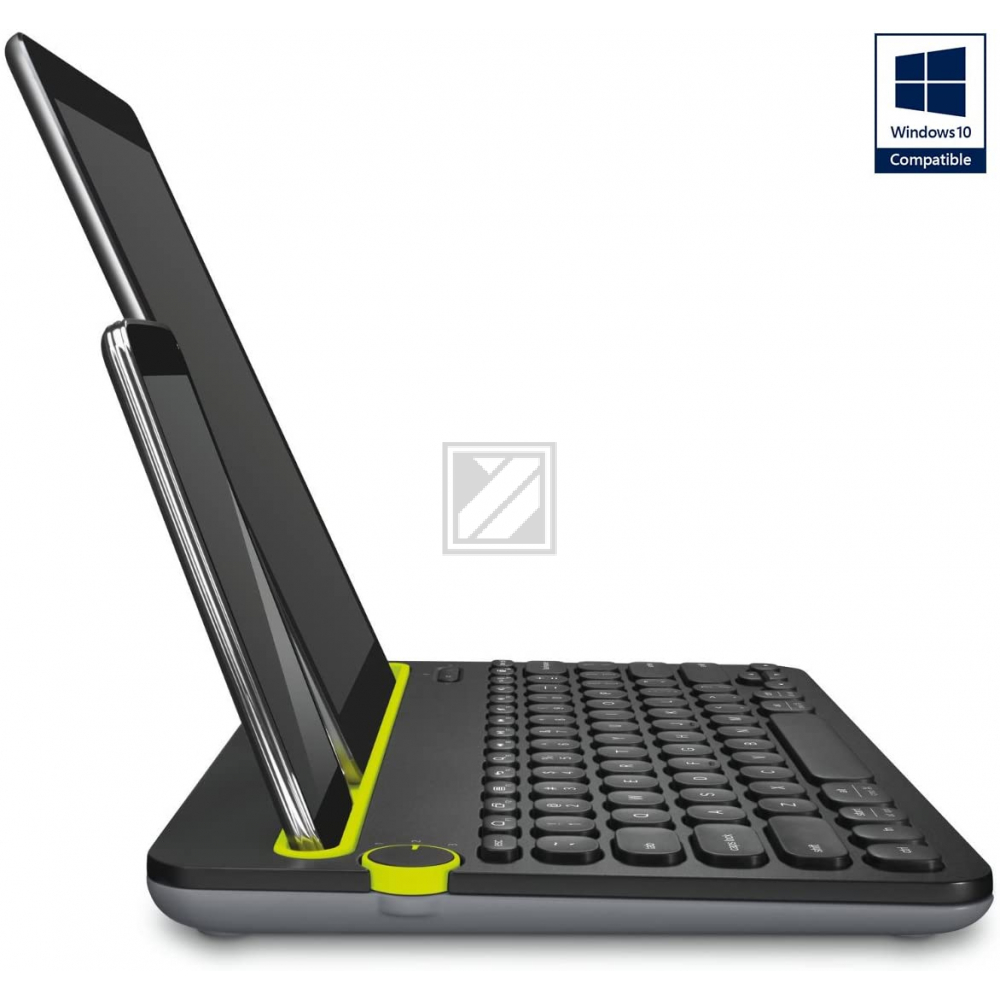 920-006350 LOGITECH K480 Tastatur QWERTZ DE kabellos schwarz