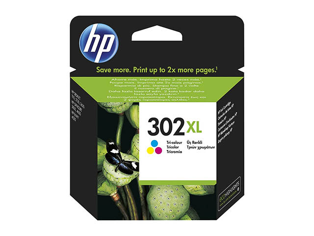 F6U67AE#UUS HP OJ3830 TINTE COLOR HC HP302XL 300Seiten hohe Kapazitaet