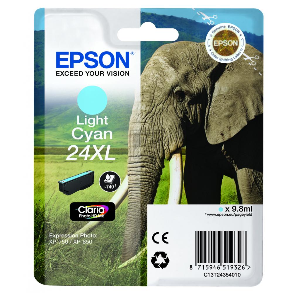 C13T24354012 EPSON XP Tinte light cyan HC 740Seiten 9,8ml