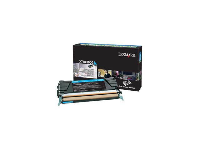 X748H1CG LEXMARK X748 TONER CYAN 10.000Seiten return
