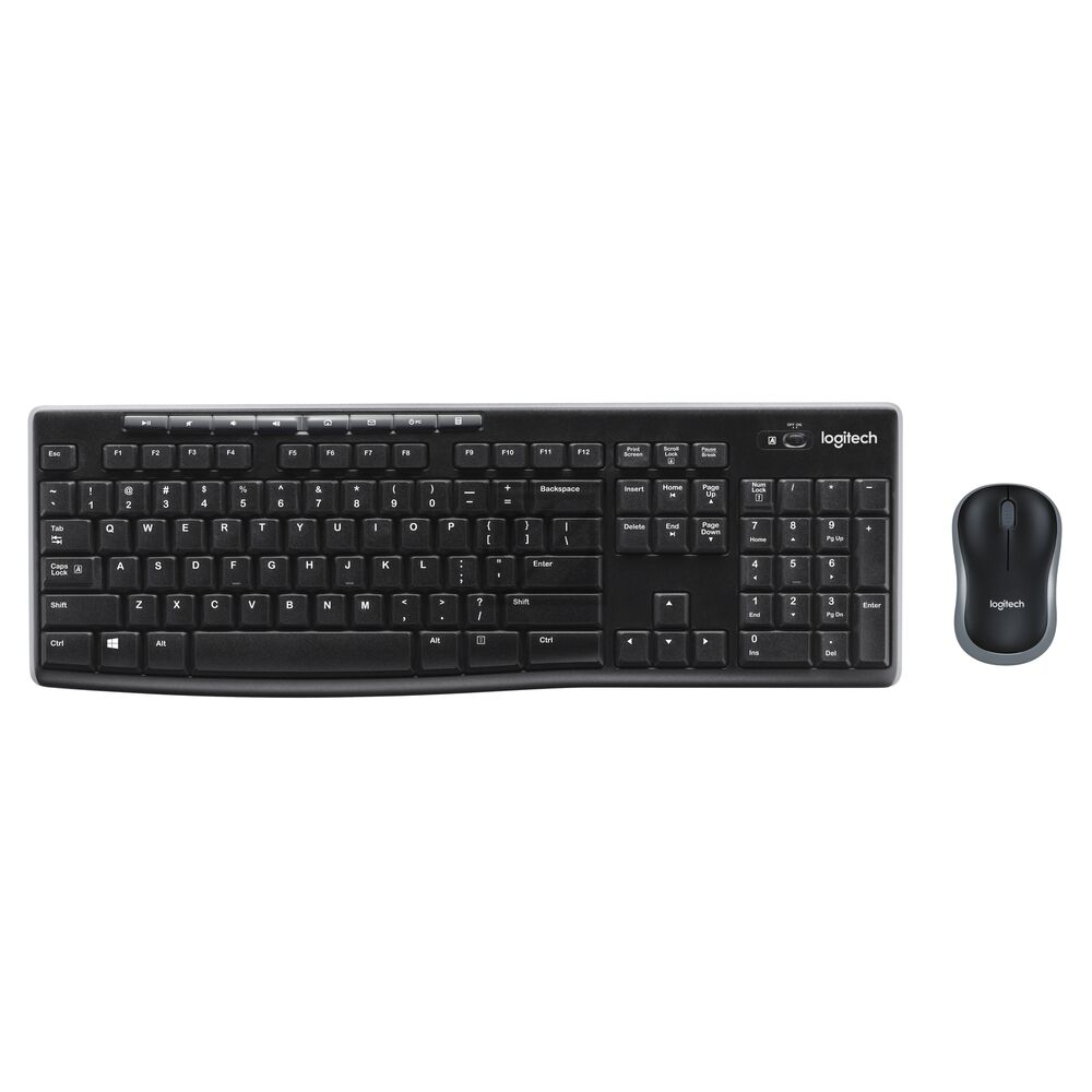 920-004511 LOGITECH MK270 Tastatur+Maus QWERTZ DE kabellos schwarz