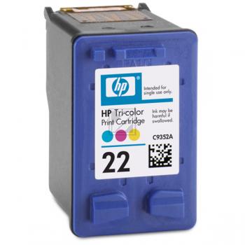 C9352AE#UUS HP 22 PSC Tinte color ST 165 Seiten 5ml