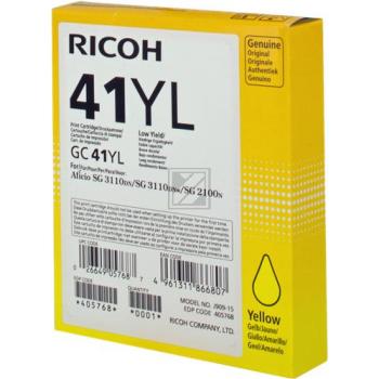 405768 RICOH SG Tinte yellow Gel 600 Seiten