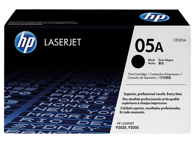 CE505A HP LJP2035 CARTRIDGE BLACK ST HP05A 2300Seiten Standard Kapazitaet