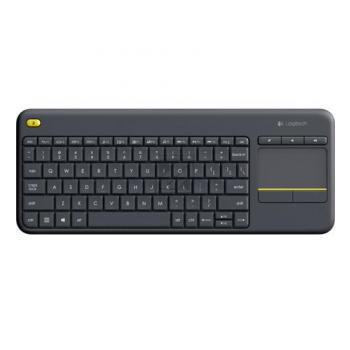 920-007127 LOGITECH K400 Plus Tastatur QWERTZ DE kabellos USB schwarz