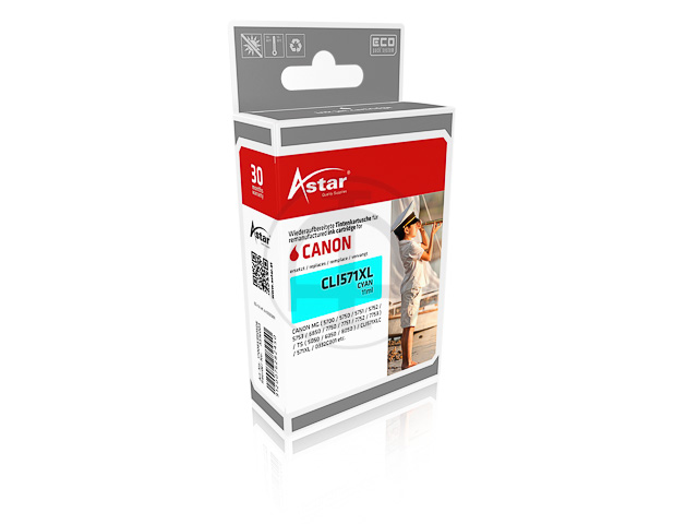 AS16003 ASTAR CAN. MG5750 TINTE CYA 0332C001/CLI571XL 11ml