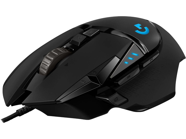 LOGITECH G502 HERO GAMING MAUS SCHWARZ 910-005471 11Tasten/16.000dpi/Kabel