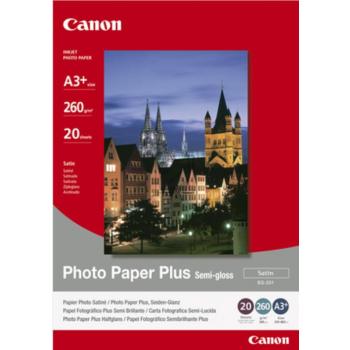1686B032 CANON Plus Fotopapier A3+ (330x483mm) 20Blatt weiss SG201