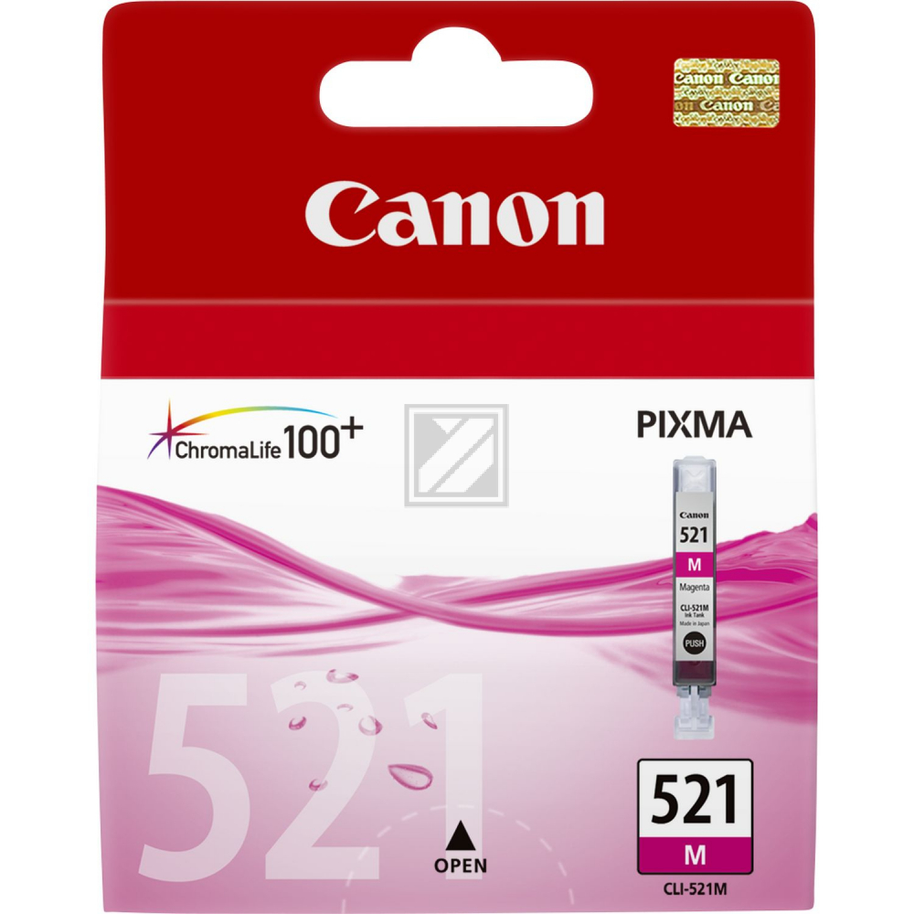 2935B001 CANON CLI521M Nr.521 Pixma MP Tinte magenta 470Seiten 9ml