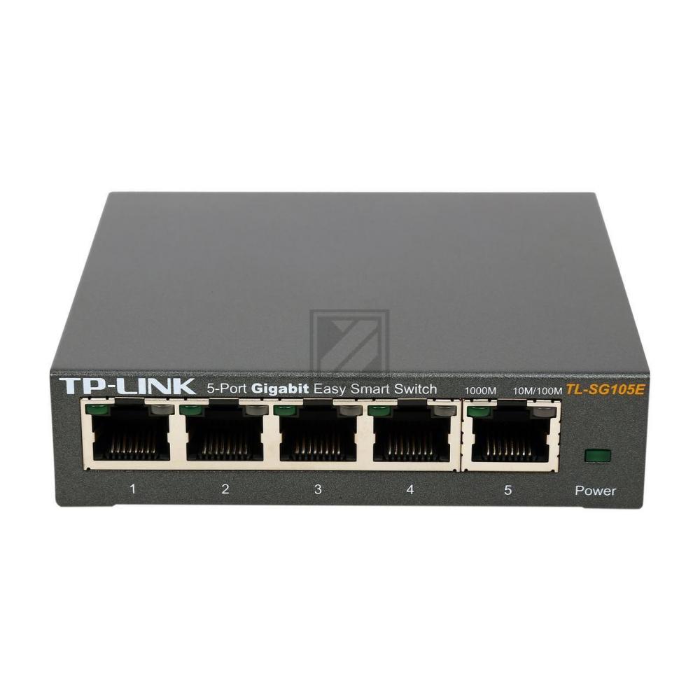 TP-LINK TL-SG105E EASY SMART SWITCH Standalone 5xRJ45 managed anthrazit