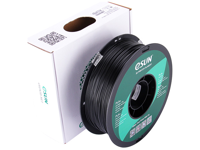 PLA+ 1,75mm BLACK 1kg ESUN 3D FILAMENT