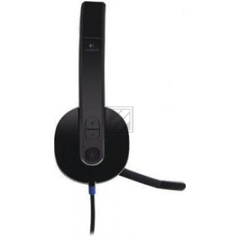 981-000480 LOGITECH H540 Headset Kabel Stereo on-ear USB-A schwarz
