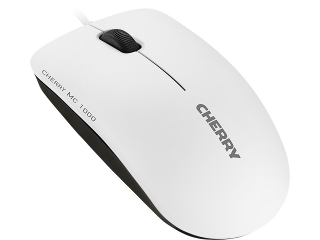 CHERRY MC1000 OPTISCHE MAUS WEISS JM-0800-0 3Tasten/Kabel/beidhaendig