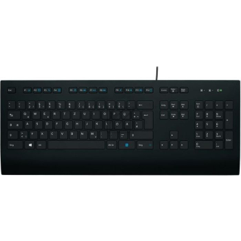 920-008669 LOGITECH K280E Tastatur QWERTZ DE Kabel USB schwarz