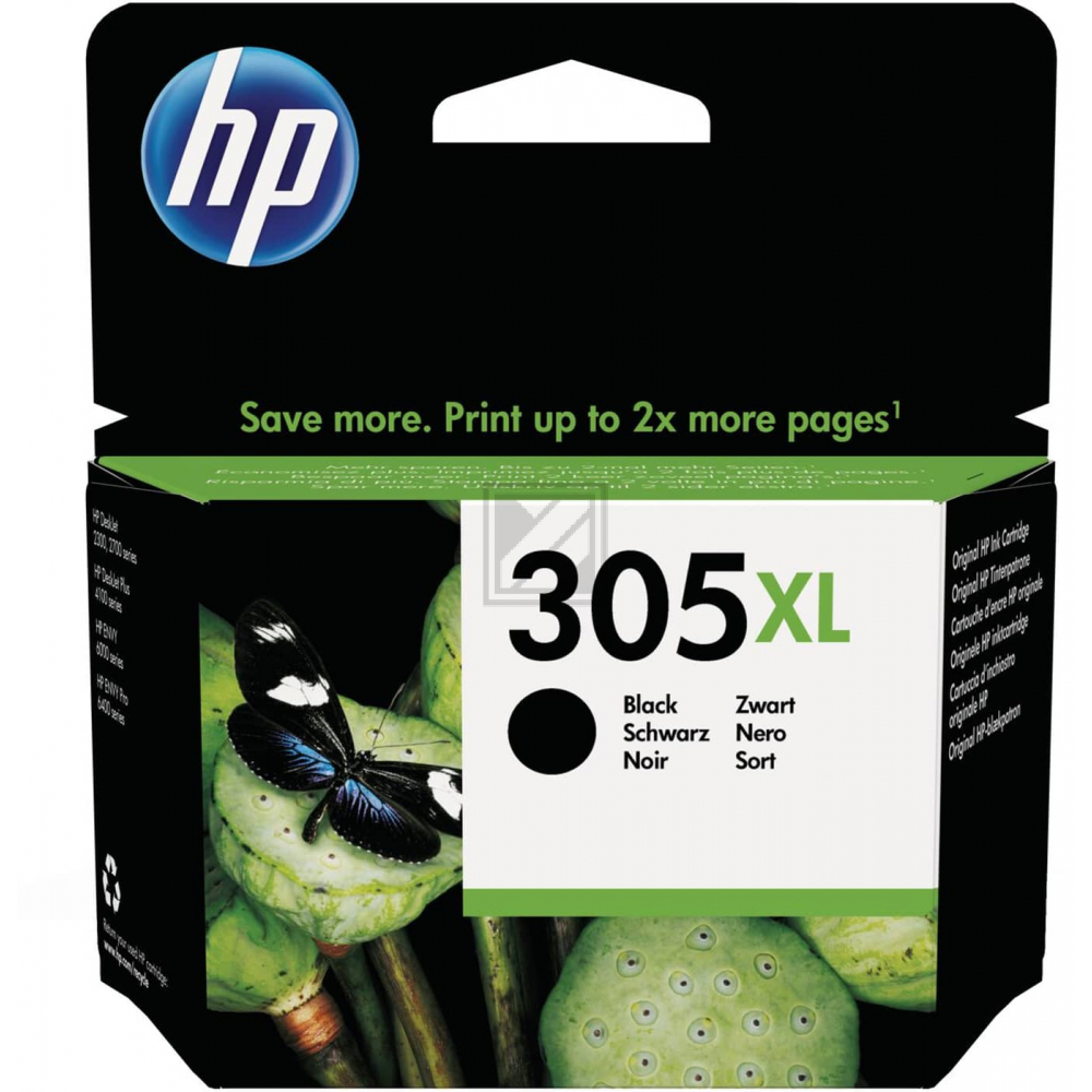 3YM62AE#UUS HP 305XL DJ Tinte black HC 240Seiten 4ml