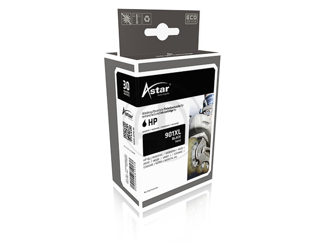 AS15854 ASTAR HP OJJ4580 TINTE BLK CC654AE/901XL 700S. 14ml o. Fuellstands.