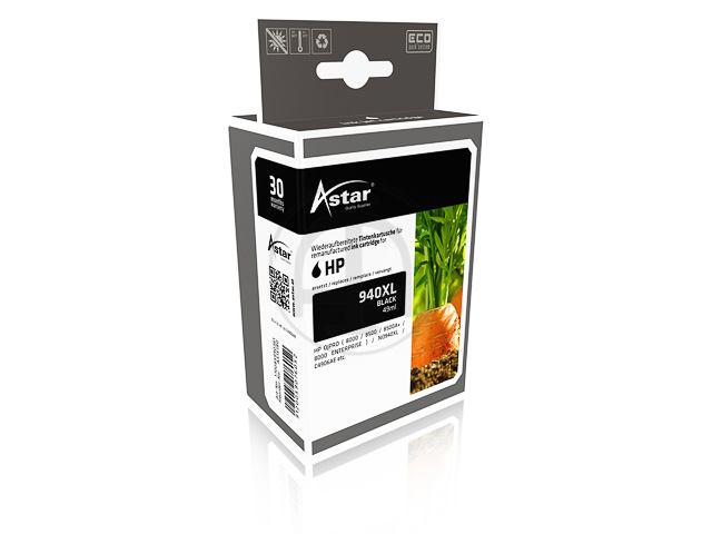 AS15180 ASTAR HP PRO8000 TINTE BLK C4906AE/940XL 2200Seiten 49ml