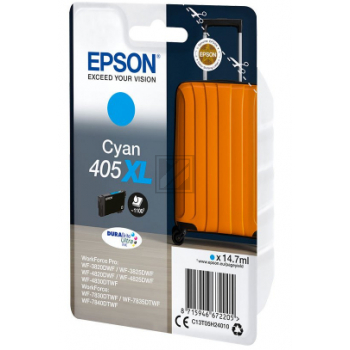 C13T05H24010 EPSON Nr.405XL WF Tinte cyan HC 1100Seiten 14,7ml