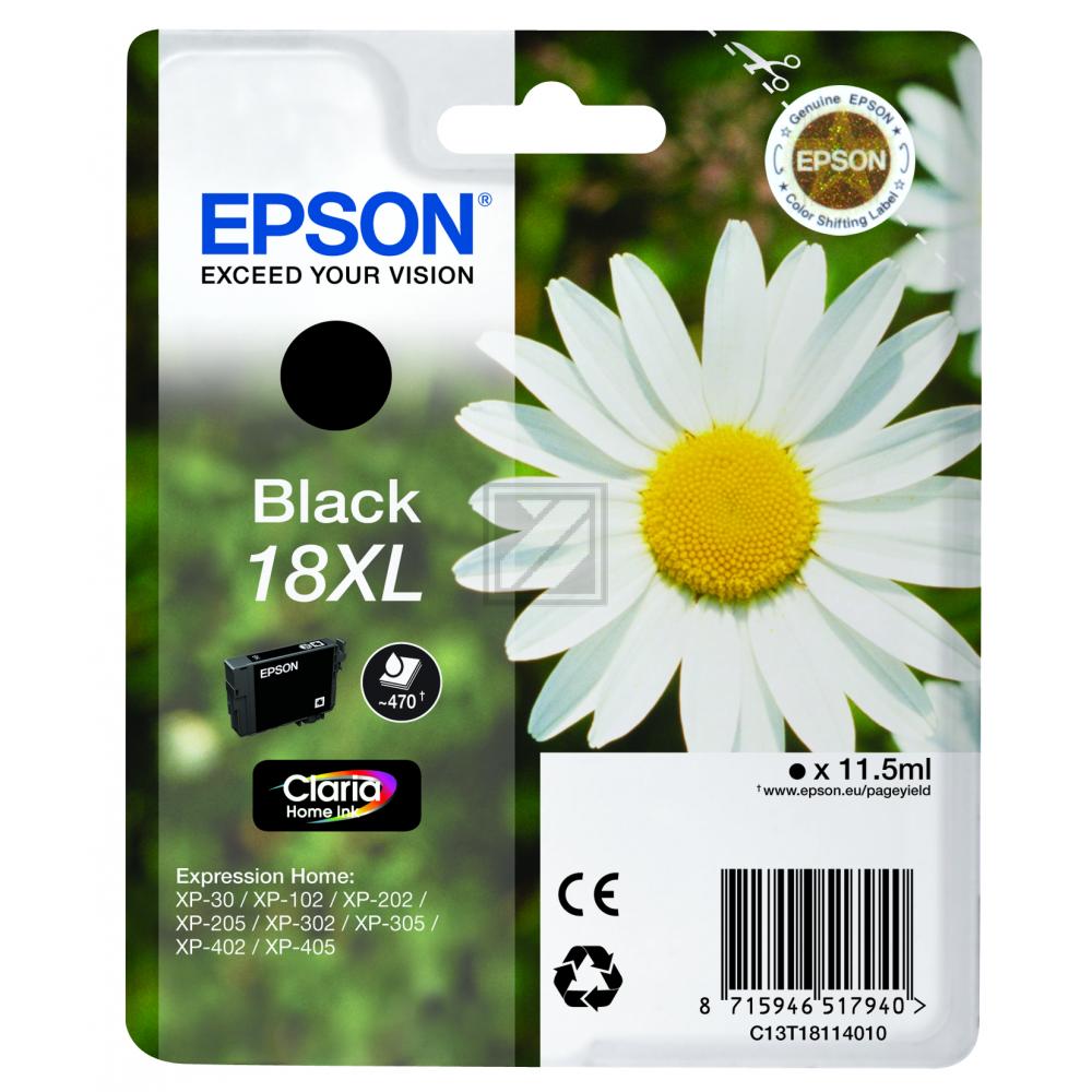 C13T18114012 EPSON XP Tinte black HC 470 Seiten 11,5ml