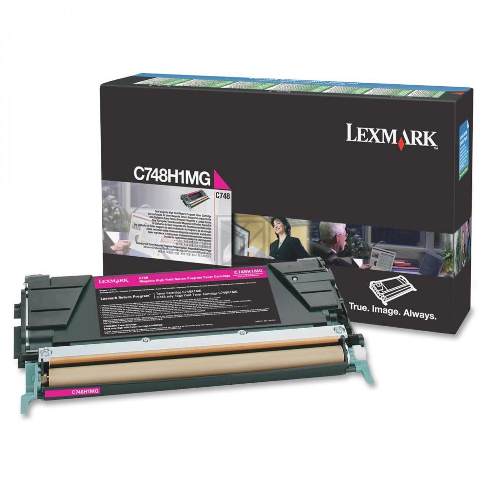 C748H1MG LEXMARK Optra C Toner magenta HC return 10.000Seiten