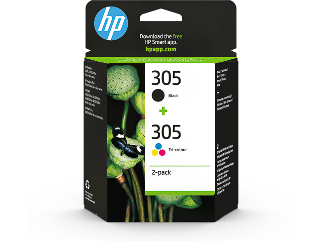 6ZD17AE HP DJ2300 TINTE (2) BLK+COL STD HP305 220Seiten Standard Kapazitaet