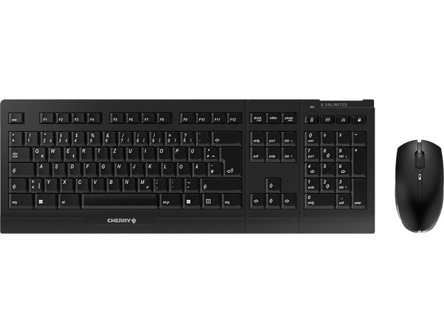 CHERRY B.UNLIMITED 3.0 TASTATUR+MAUS JD-0410DE-2 schw. kabellos USB QWERTZ DE