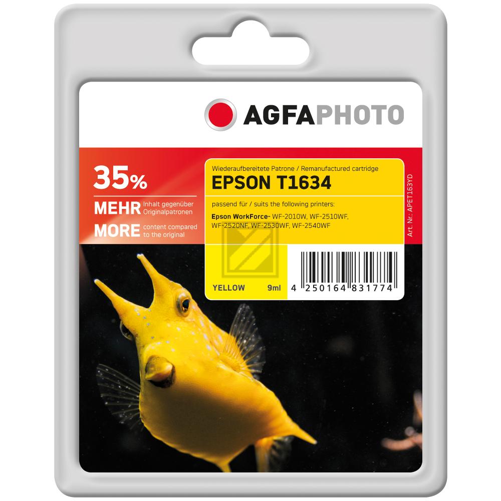 APET163YD AP EPSON T1634 WF Tinte yellow rebuilt 700Seiten Blister