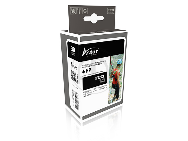 AS15153 ASTAR HP OJ6600 TINTE BLK CN053AE/932XL 1000Seiten 22,5ml